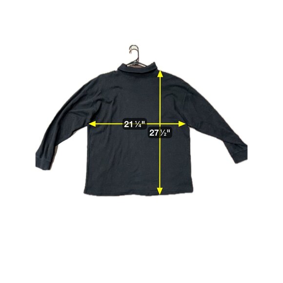 1830 Turtleneck Pullover Top Black Sz XL Long Sleeve Cotton Knit Contemporary - Picture 7 of 9